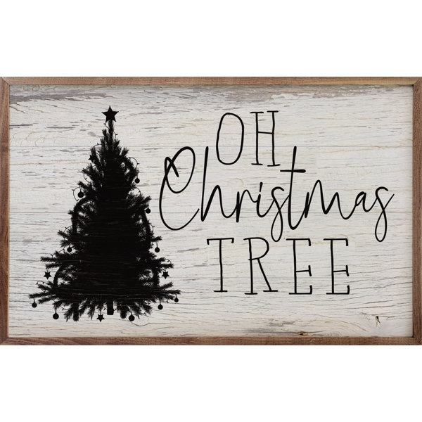 The Holiday Aisle® Oh Christmas Tree Whitewash Wayfair